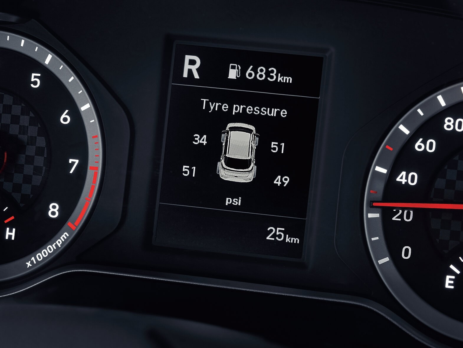 Cảm biến áp suất lốp TPMS và hệ thống 4 túi khí an toàn