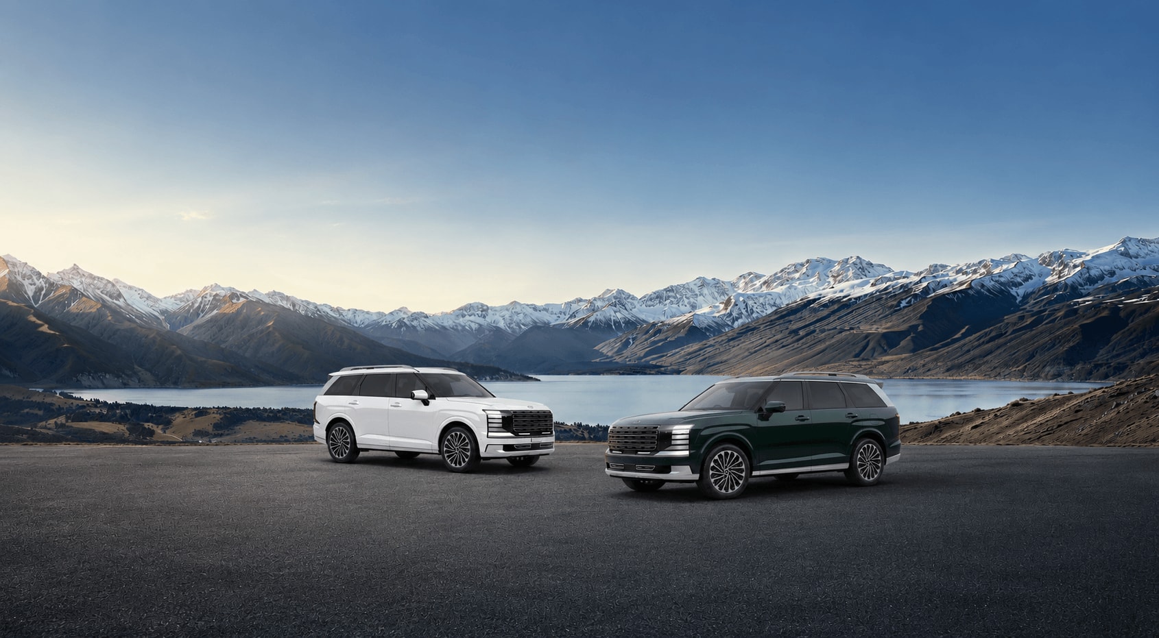 Hyundai PALISADE Hybrid vận hành trên đường, hình ảnh chính thức