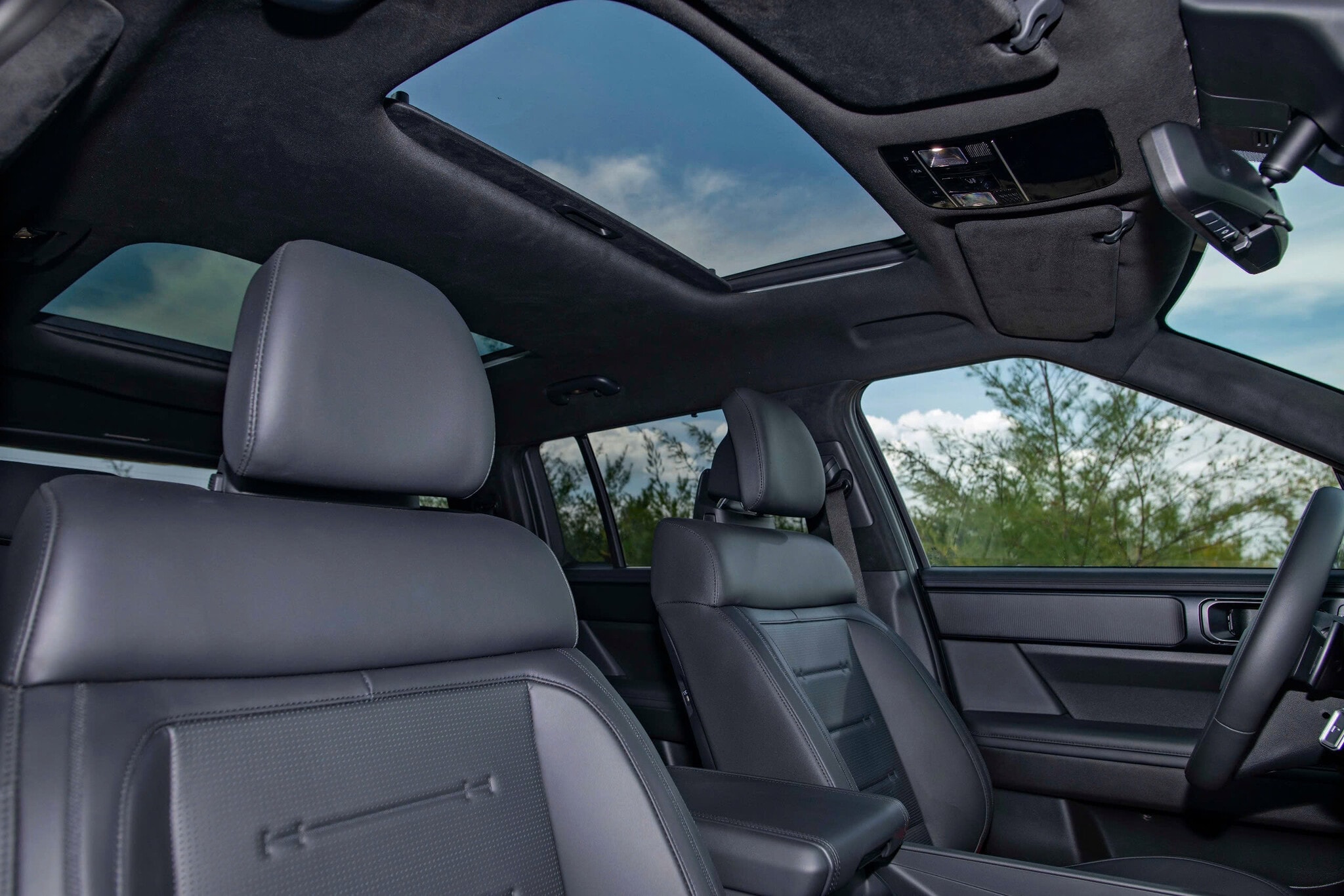 Cửa sổ trời đôi Dual Sunroof độc lập khoang cabin Hyundai Santa Fe