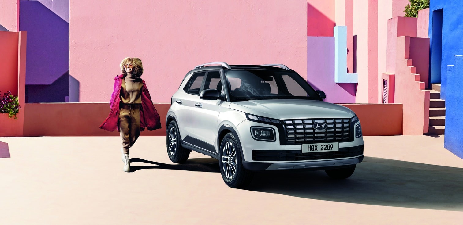 Thiết kế ngoại thất cá tính phong cách SUV trên Hyundai Venue