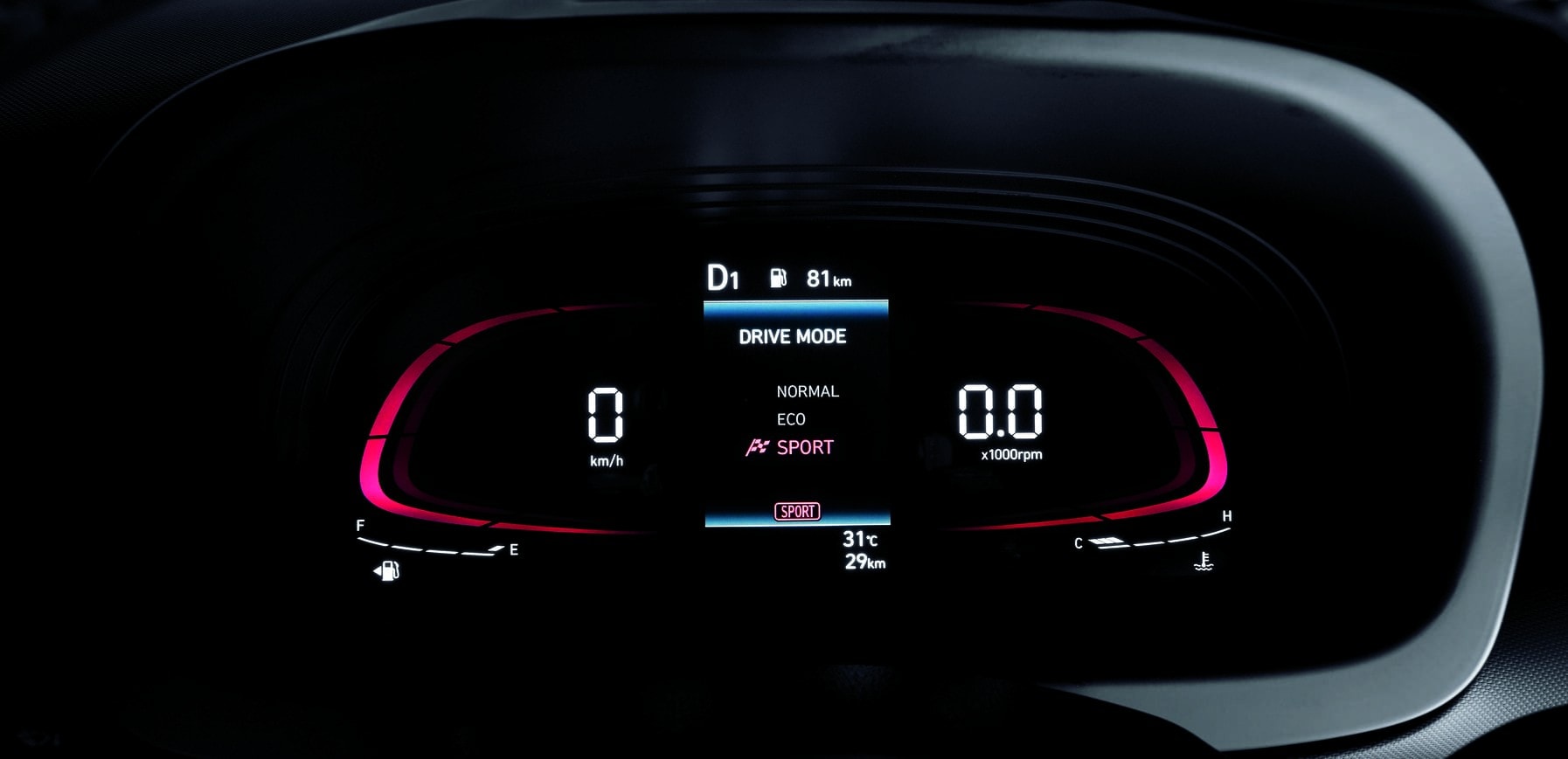 Hệ thống Drive Mode 3 chế độ lái Normal - Eco - Sport trên Hyundai Venue